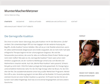Tablet Screenshot of muntermachermetzner.de